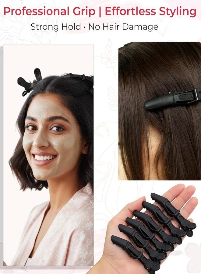 Onward 6-pcs Crocodile Section Clips for Hair Styling, Cutting & Colouring for Women & Men | Professional Duckbill Partition Clip for Salon & Home Use | Strong Grip, Non-Slip - Image 2