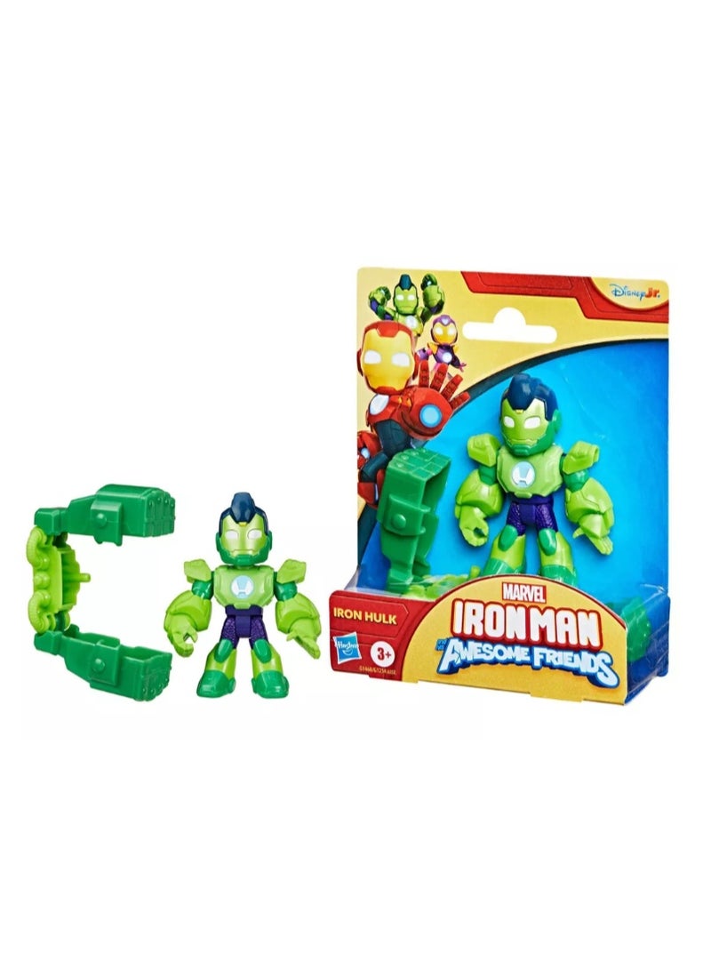 Hasbro Marvel مارفل آيرون مان وأصدقاؤه الرائعون تمثال آيرون هالك مع ملحق - Image 1