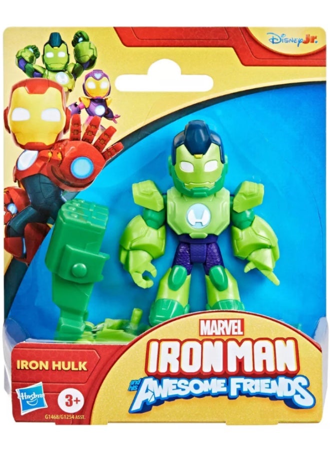 Hasbro Marvel مارفل آيرون مان وأصدقاؤه الرائعون تمثال آيرون هالك مع ملحق - Image 3