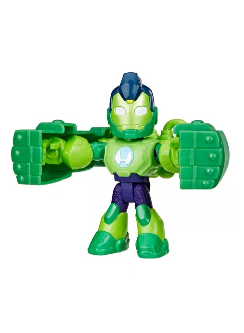 Hasbro Marvel مارفل آيرون مان وأصدقاؤه الرائعون تمثال آيرون هالك مع ملحق - Image 4