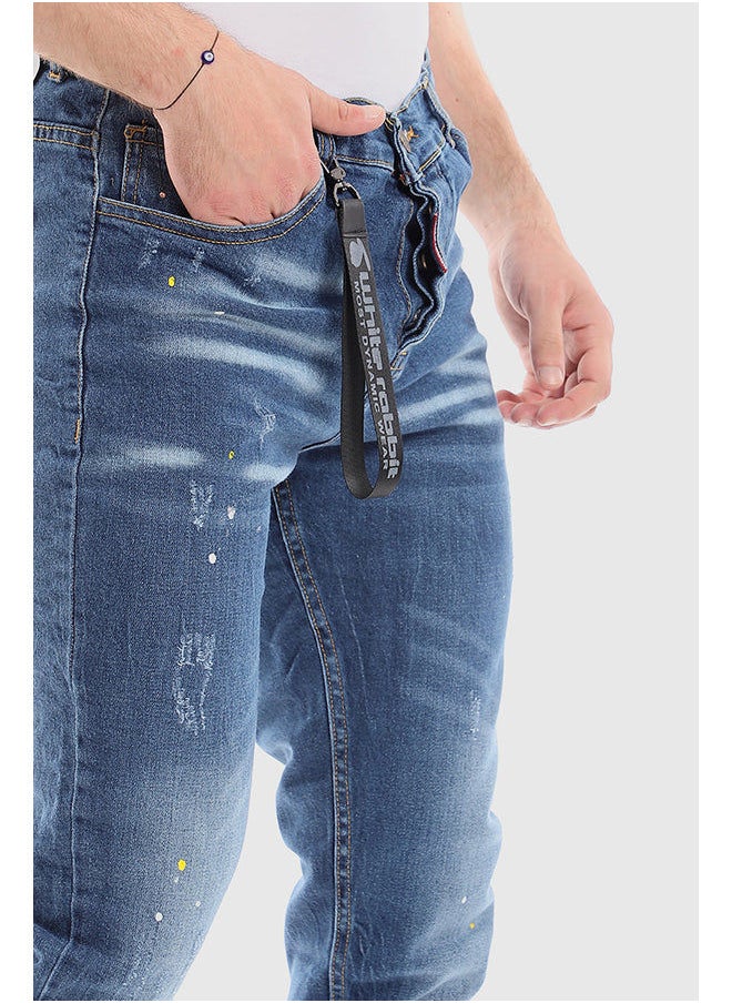 WHITE RABBIT - White Rabbit Front Scratch Wah Out Casual Jeans - Image 1