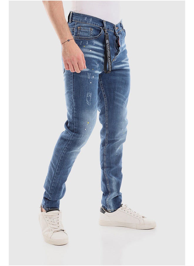 WHITE RABBIT - White Rabbit Front Scratch Wah Out Casual Jeans - Image 1