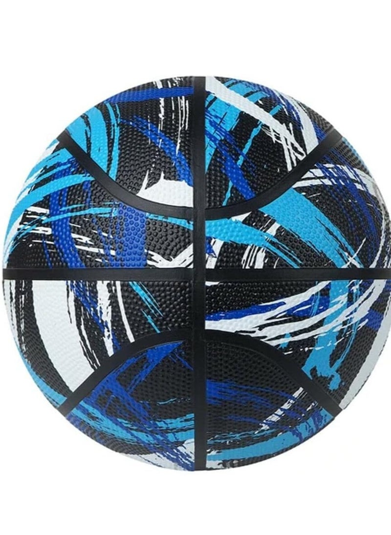 molten - Rubber Basketball, Size 7, Black/Blue - Image 1