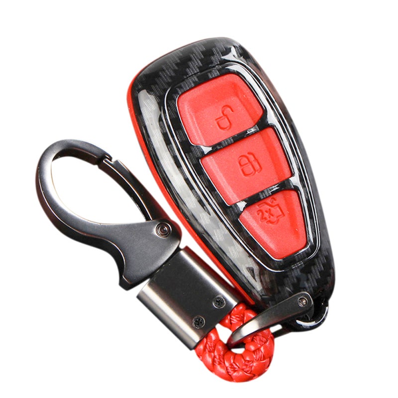 Carbon Fiber Remote Key Fob Case Shell Cover Compatible with Fords/Focus/Fiesta/Kuga/C-Max - Image 1