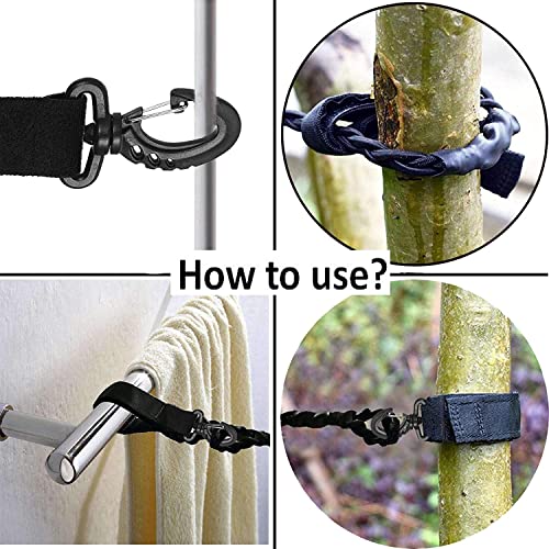 AUXPhome Tri-Braided Cord Clothes Line, Clothes Drying Rope Portable Travel Clothesline for Indoor Outdoor Laundry , Windproof Clothes Line, Hanger for Camping Travel & Home Use - No hanger hook needed - Image 4