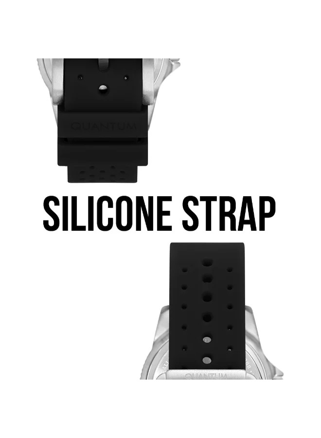 Quantum Men's Silicone Automatic Watch BAR1115.371 - 44 mm