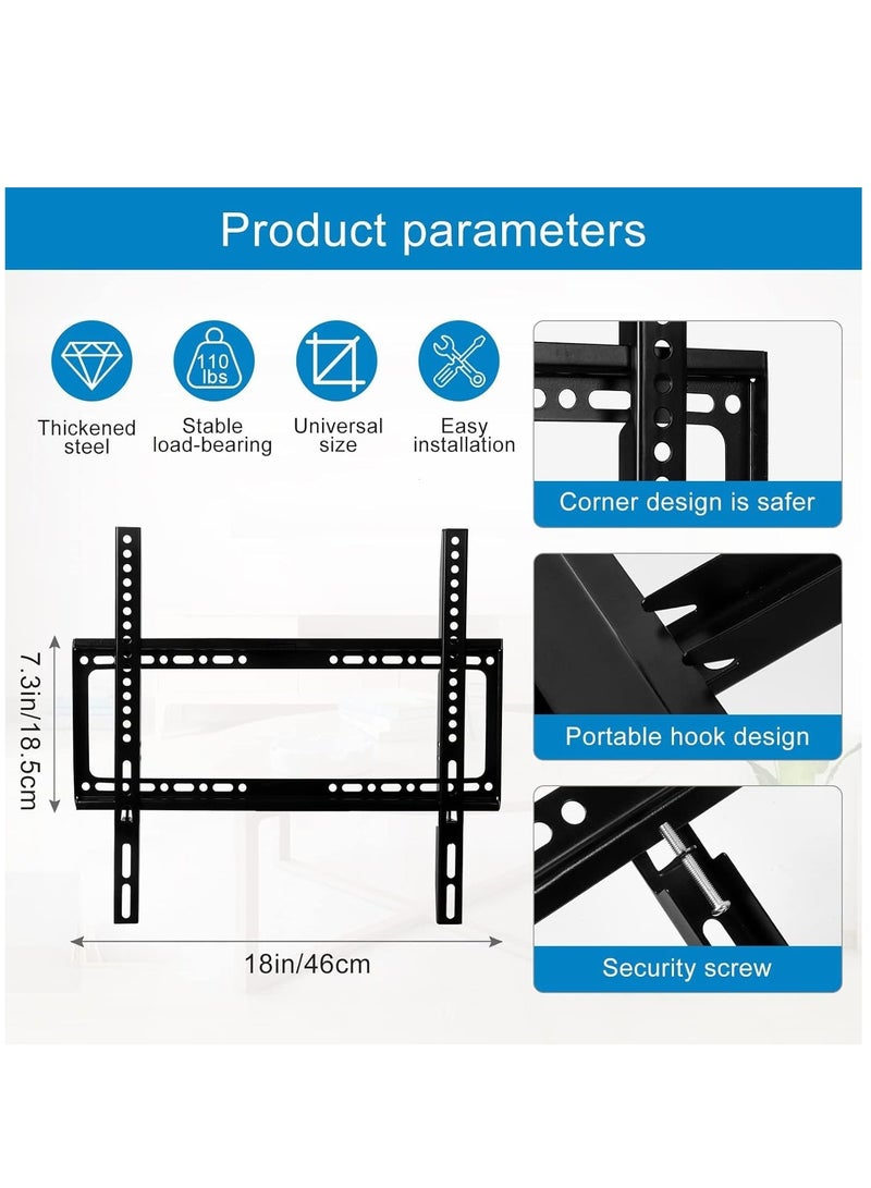 ELTRAZONE Tilting TV Wall Mount, TV Wall Mount for 32-85 Inch TV, Monitor Wall Mount for LED LCD Plasma 15˚ Tilting Load 60 kg VESA Max 800 x 400 with Level - Image 4