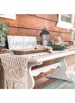 Excefore Macrame Table Runner Woven Wedding Table Decor  - Image 2
