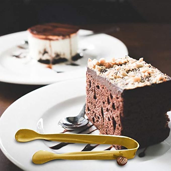 ميلالوكو عبوة من 12 ملقط ثلج صغير وملقط سكر وملقط مقبلات صغير من الفولاذ المقاوم للصدأ للحفلات والقهوة والشاي والنبيذ والمطبخ - Image 4