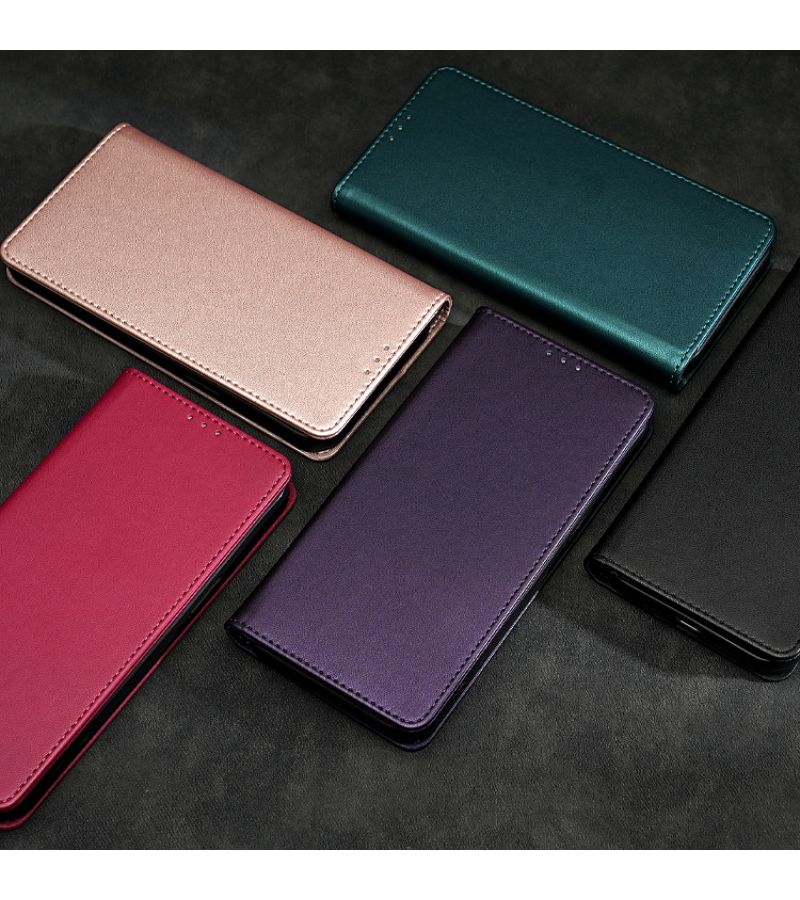 Purple Flip Stand Phone Case For Samsung S24 Plus Card Slot Wallet - Image 2