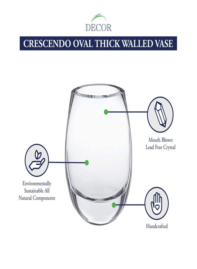 Badash Crescendo Clear 7.5" Vase - Image 2