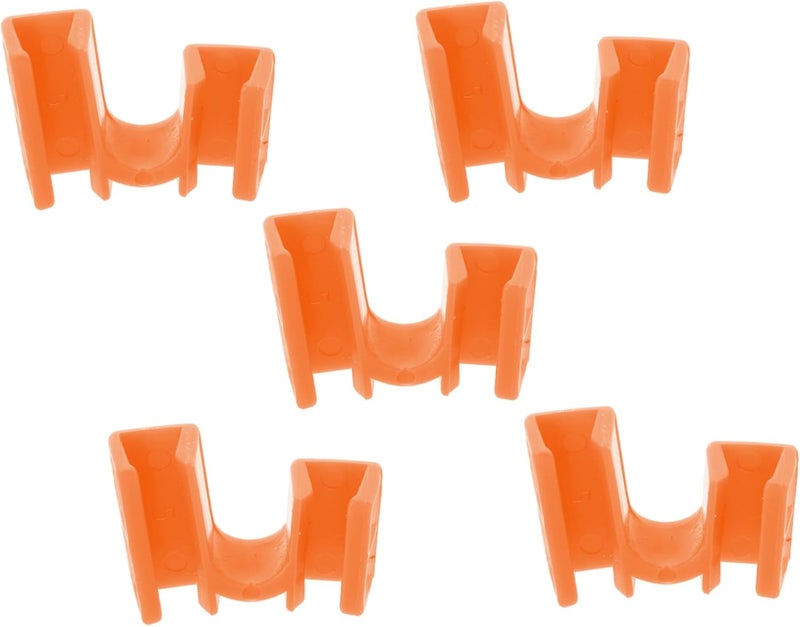 Orange Reusable Chopsticks Set 5 Pieces with Training Holder for Kids Boys and Girls - Image 1