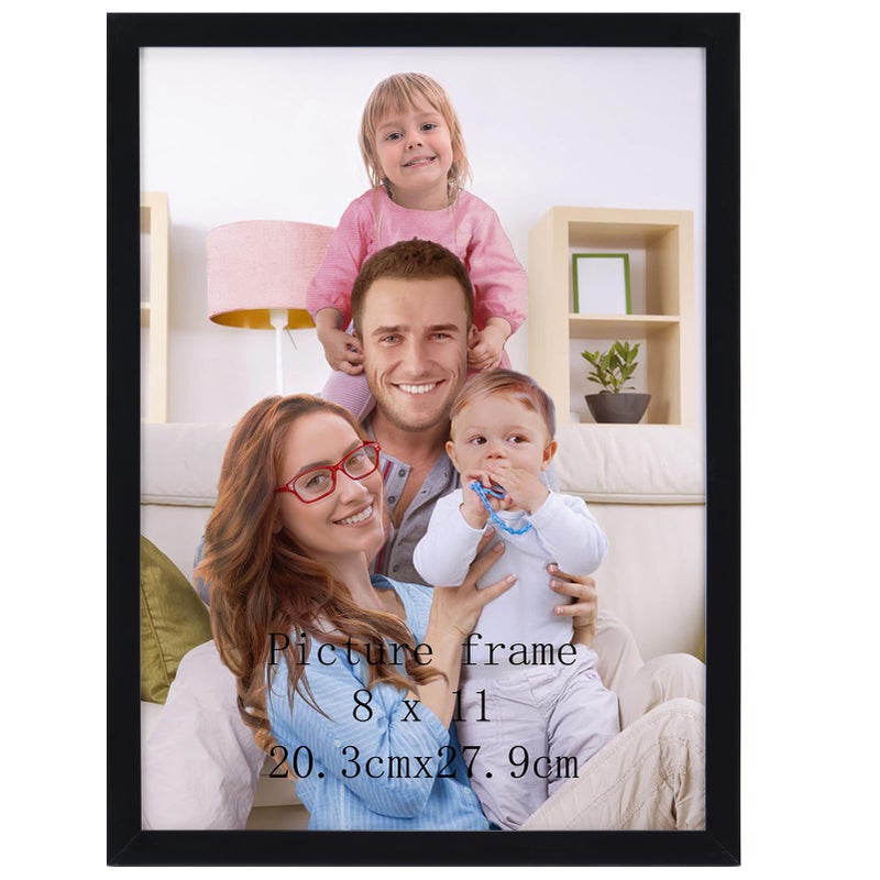 Giftgarden 8x11 Picture Frame Black  8 by 11 Thin Photo Frame for Wall Tabletop Display  Single - Image 1
