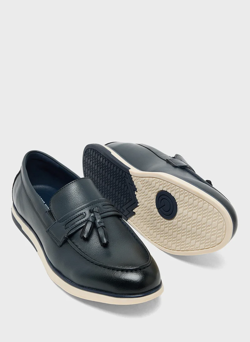 Robert Wood Tassel Detail Smart Casual Slip Ons