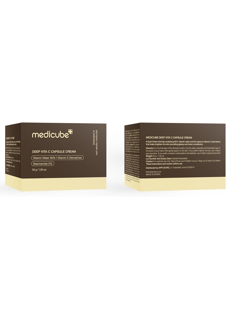 Medicube Medicube Deep Vita C Capsule Cream High Concentration Vitamin C - 55g  - Image 2