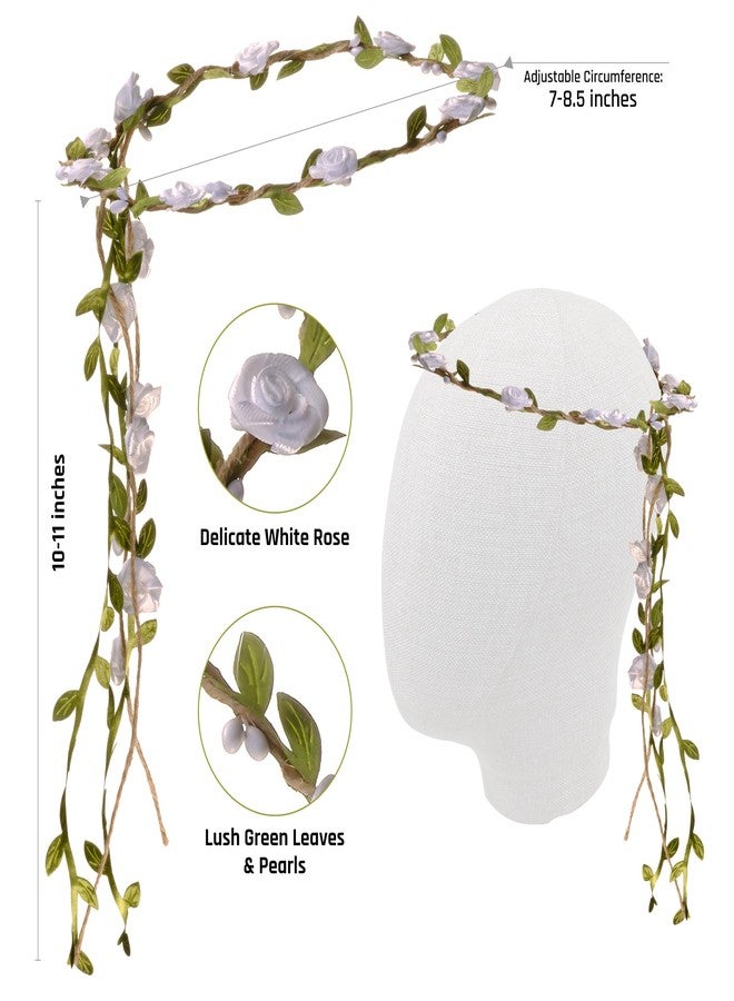 Funcredible Fairy Wings & Crown - Glitter Butterfly Costume - Women's Halloween Accessories, White, One Size - Image 3