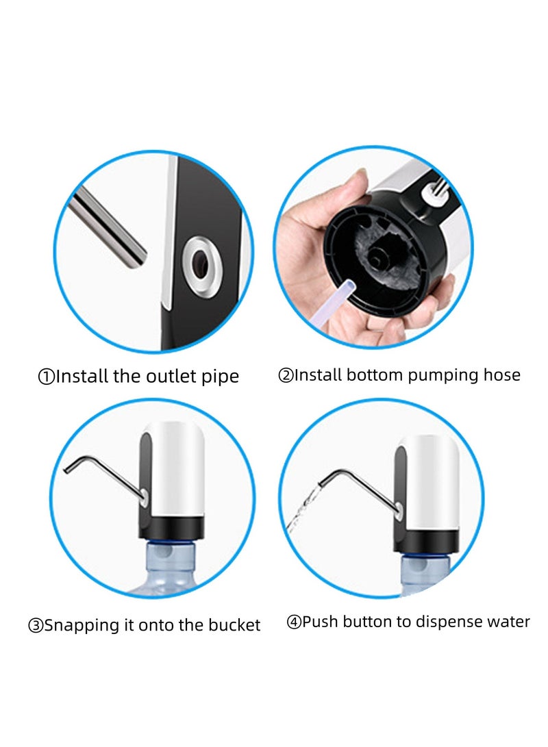 USB Charging Water Bottle Pump Electric Water Bottle Dispenser Automatic Drinking Water Dispenser Pump  - Image 2