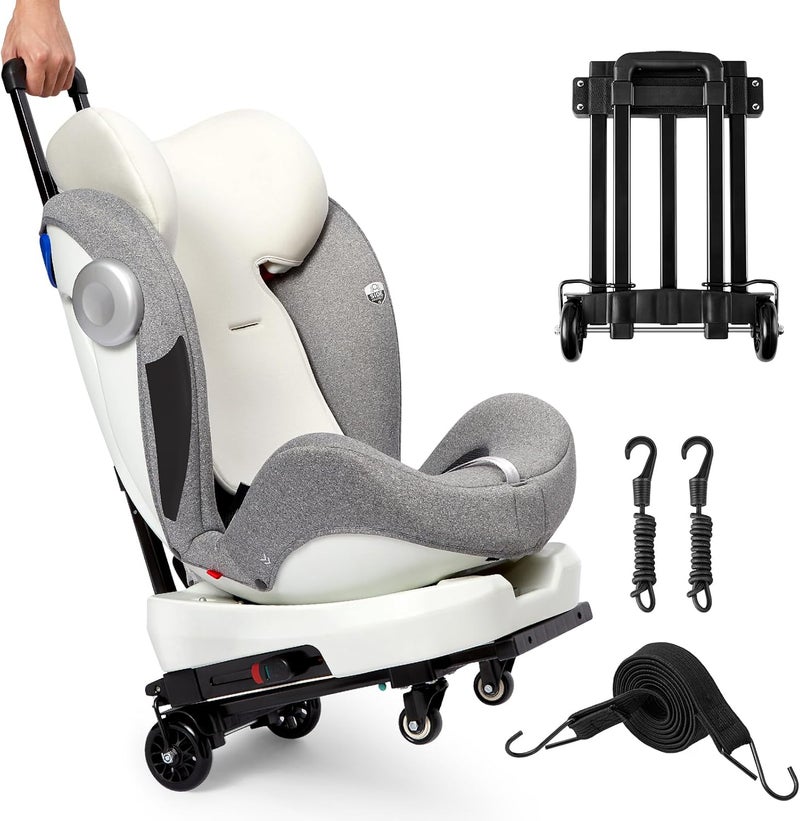 KEDSUM Folding Hand Truck Dolly Fit to Infant Booster Solid Construction Portable Car Seat Stroller for Airport Compact and Lightweight Luggage Cart for Airport Travel Moving Use 290LBS - Image 3