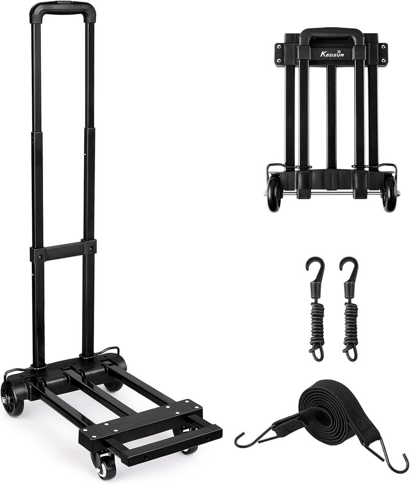 KEDSUM Folding Hand Truck Dolly Fit to Infant Booster Solid Construction Portable Car Seat Stroller for Airport Compact and Lightweight Luggage Cart for Airport Travel Moving Use 290LBS - Image 1