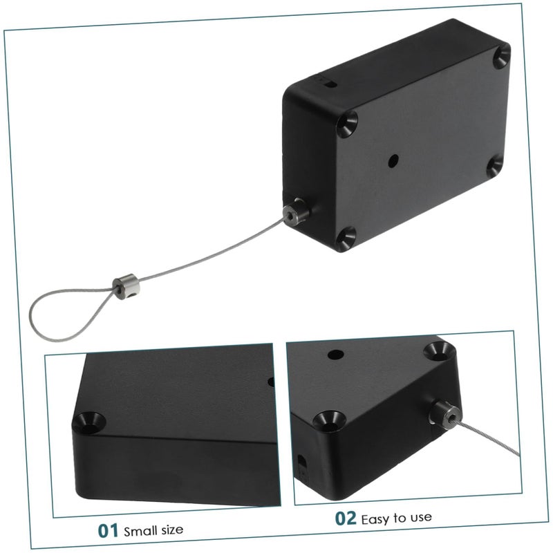 1 Kg Retractable Cable Lock Adjustable Anti Theft Tether for Remote Controls Tools - Image 4