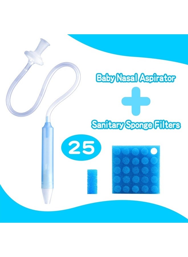 RDUNF Baby Nasal Aspirator with 25 Hygiene Filters, Soft Silicone Tips Nose Cleaning Tweezer for Infants and Toddlers - Image 2