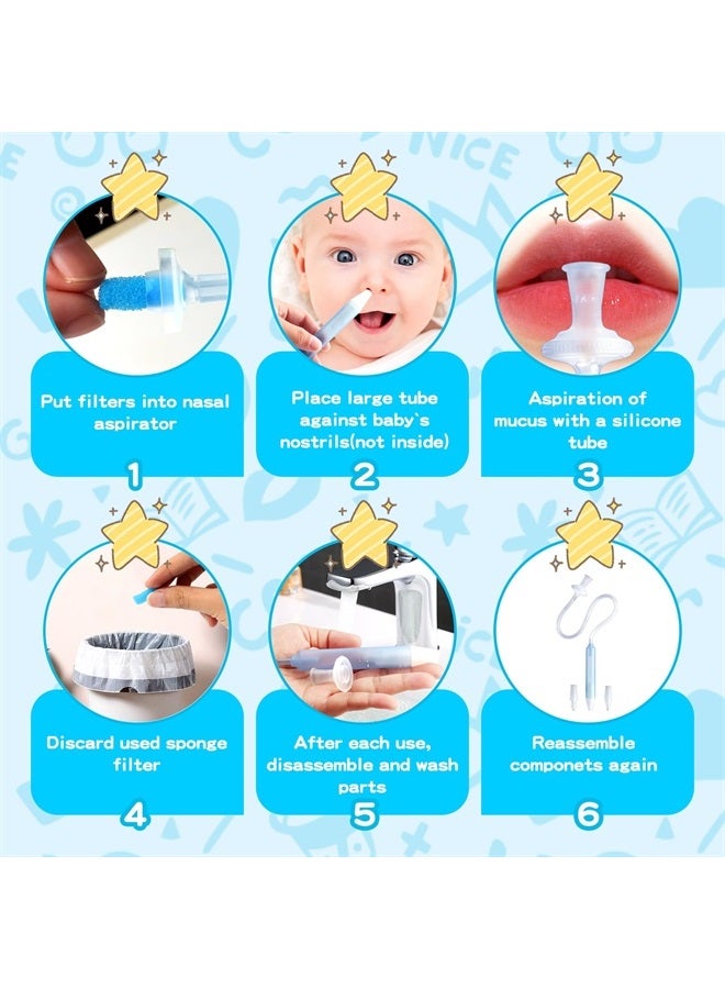 RDUNF Baby Nasal Aspirator with 25 Hygiene Filters, Soft Silicone Tips Nose Cleaning Tweezer for Infants and Toddlers - Image 5