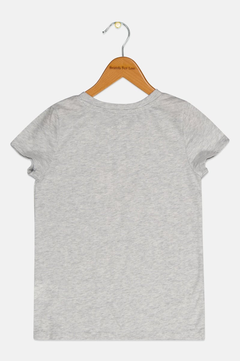 Epic Threads Kids Girl Printed Tee, Heather Grey - Image 3