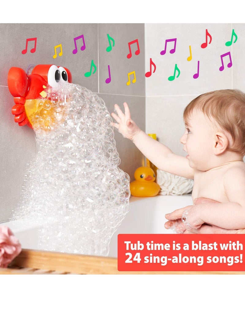 SYOSI - Crab Bubble Bath Maker for The Bathtub. Blows Bubbles and Plays 24 Children¡¯s Songs ¨C Baby, Toddler Kids Bath Toys Makes Great Gifts for Toddlers ¨C Sing Along Bath Bubble Machine - Image 1