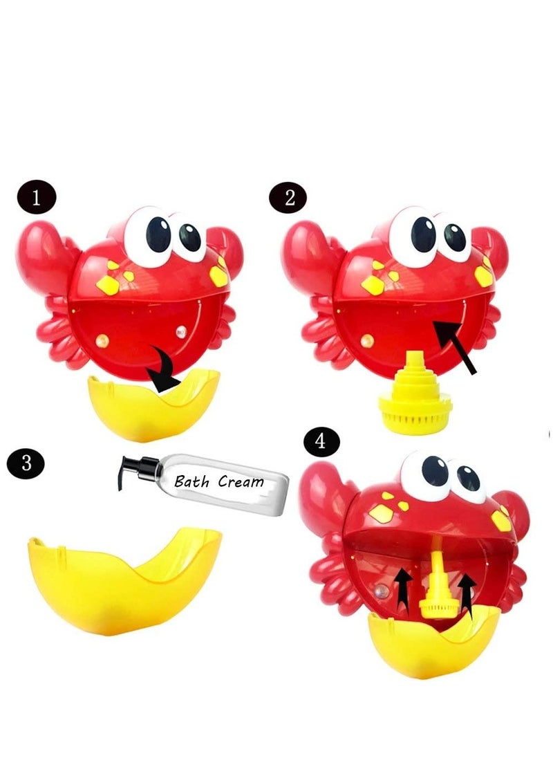 SYOSI - Crab Bubble Bath Maker for The Bathtub. Blows Bubbles and Plays 24 Children¡¯s Songs ¨C Baby, Toddler Kids Bath Toys Makes Great Gifts for Toddlers ¨C Sing Along Bath Bubble Machine - Image 1