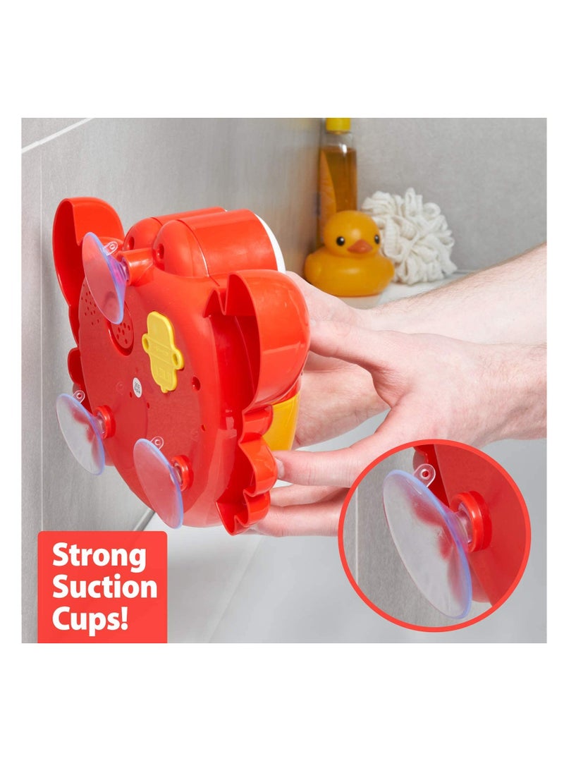 SYOSI - Crab Bubble Bath Maker for The Bathtub. Blows Bubbles and Plays 24 Children¡¯s Songs ¨C Baby, Toddler Kids Bath Toys Makes Great Gifts for Toddlers ¨C Sing Along Bath Bubble Machine - Image 1
