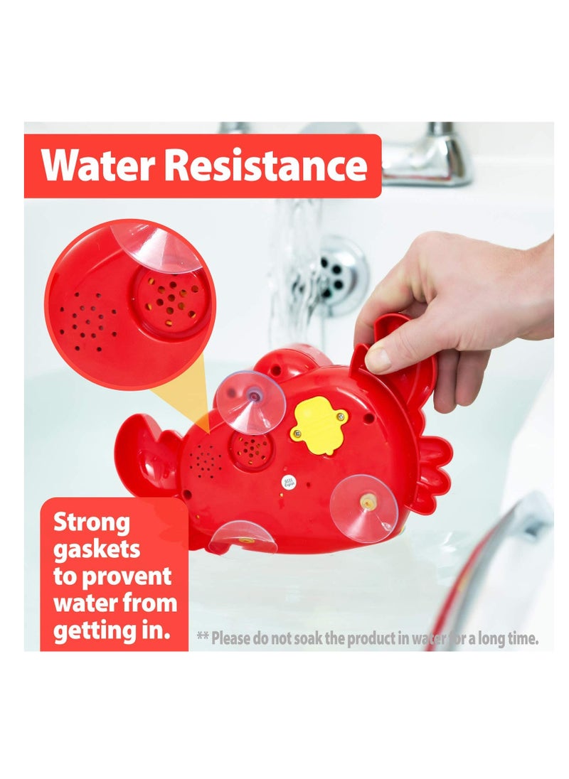 SYOSI - Crab Bubble Bath Maker for The Bathtub. Blows Bubbles and Plays 24 Children¡¯s Songs ¨C Baby, Toddler Kids Bath Toys Makes Great Gifts for Toddlers ¨C Sing Along Bath Bubble Machine - Image 1