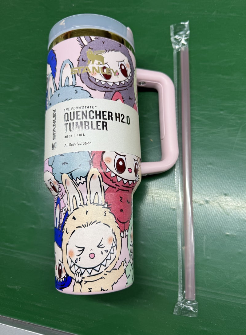 Stanley Quencher H2.0 Stainless Steel Vacuum Insulated Tumbler with Lid and Straw for Water, Iced Tea or Coffee, Smoothie and More, 40oz/1.18L - Image 2