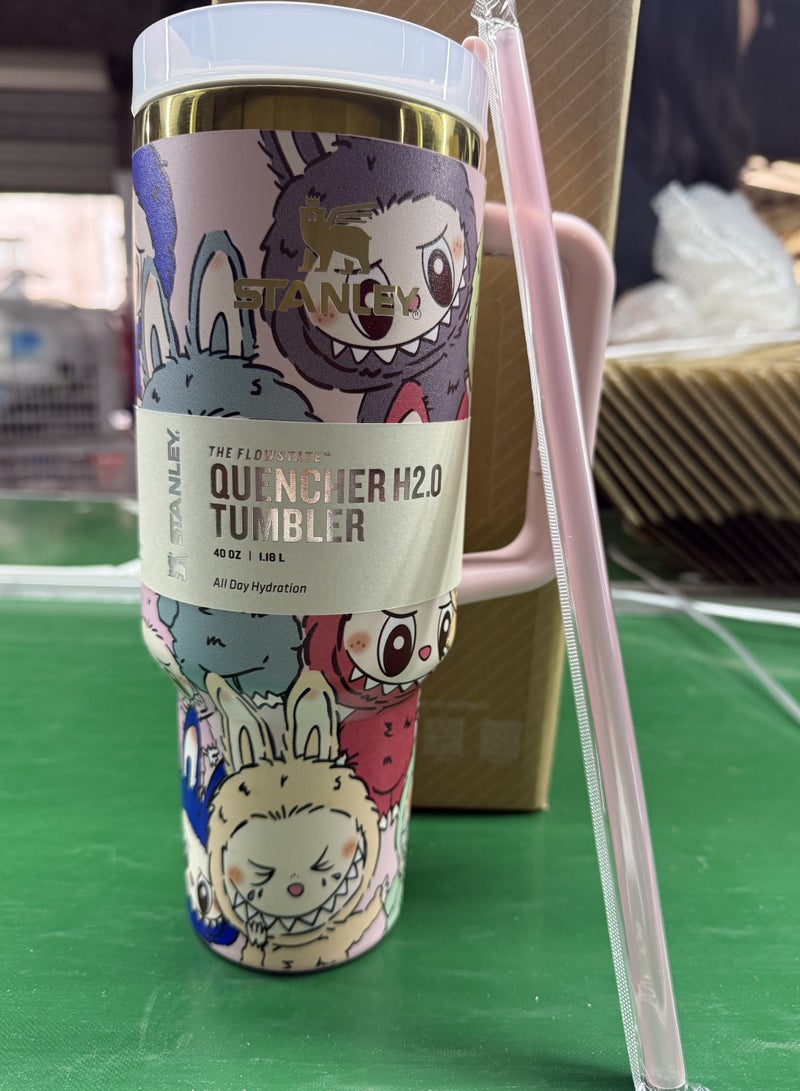 Stanley Quencher H2.0 Stainless Steel Vacuum Insulated Tumbler with Lid and Straw for Water, Iced Tea or Coffee, Smoothie and More, 40oz/1.18L - Image 3