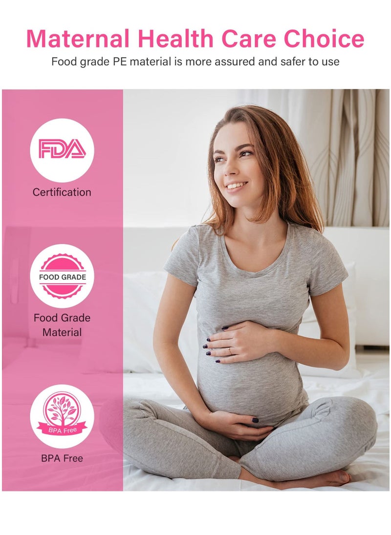 Y&D Peri Bottle for Postpartum Essentials 15 oz Feminine Care Travel Bidet Portable with 2 Food Grade Silicone Nozzles Bag Cleaning Brush 450 ml Large Capacity  - Image 2