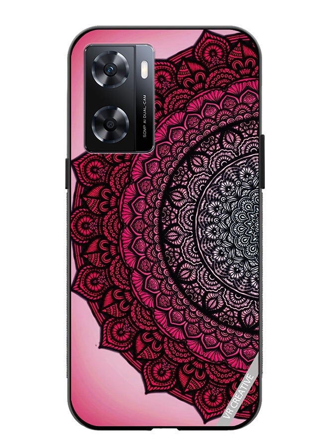 VR CREATIVE Protective Case Cover For Oppo A57/A77s Mandala Design Multicolour - Image 1
