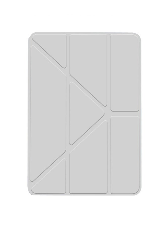 for Samsung Galaxy Tab A9 Plus Case Cover, ثلاثي الطي تصميم على شكل Y, زاوية متعددة, جلد غطاء اللوح مع فتحة القلم, تلقائي الاستيقاظ / النوم, رمادي - Image 5