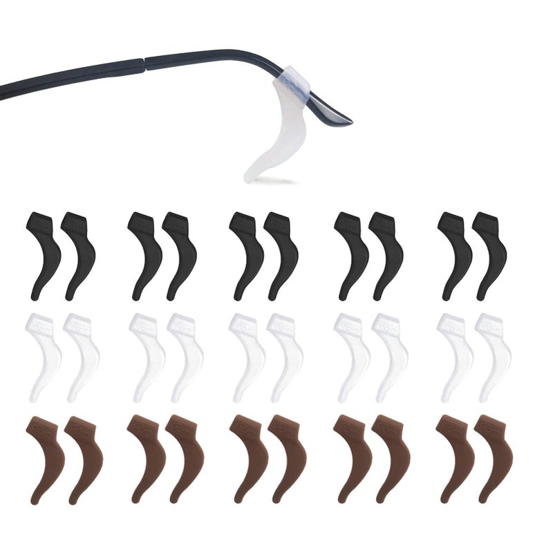 15Pairs Glasses Anti-slip Silicone Ear Clip - Image 1