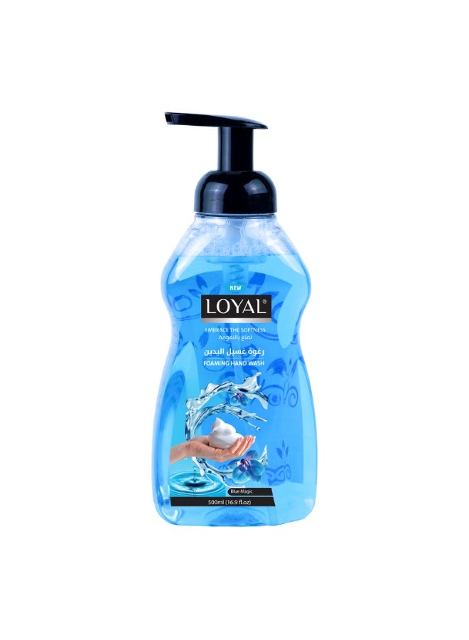 loyal غسول يد رغوي سحري أزرق للحفاظ على نعومة البشرة - 500 مل - Image 1