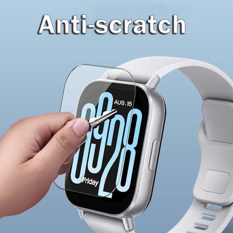 5 Transparent Glass Screen Protector Set For Redmi Watch 5 Active HD Anti Scratch - Image 2