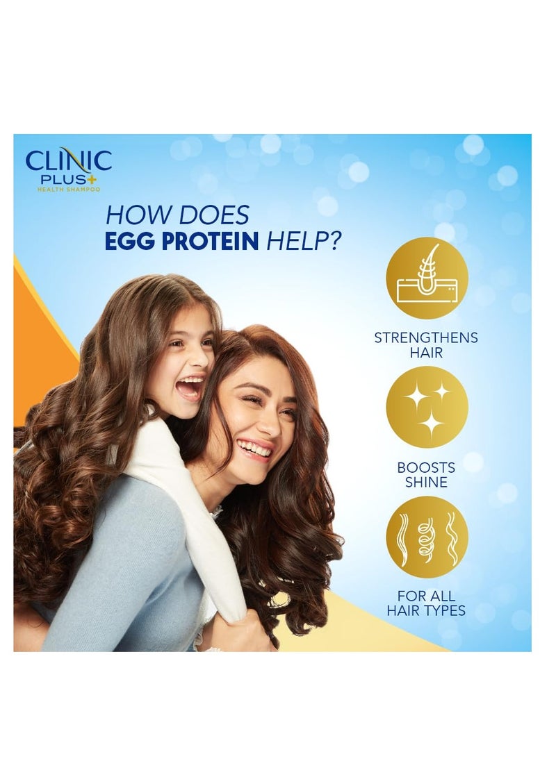 Clinic Plus - Clinic Plus Strength Shine Shampoo with Egg Protein for Strength Shine and Smoothness 175ml - Image 1