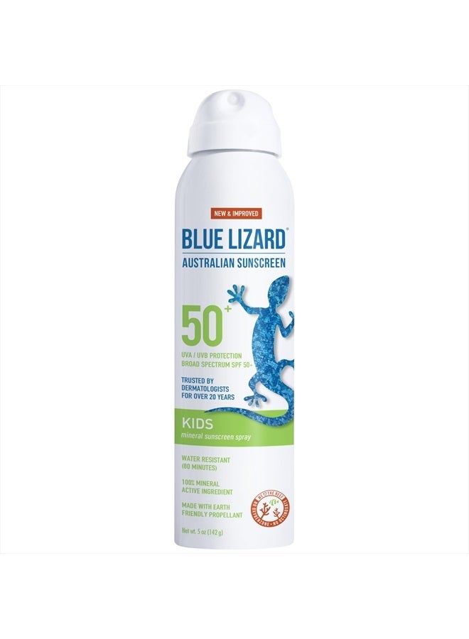 BLUE LIZARD Mineral Sunscreen Kids SPF 50+ Spray, 5 Fl Oz - Image 1