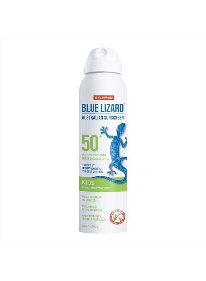 BLUE LIZARD Mineral Sunscreen Kids SPF 50+ Spray, 5 Fl Oz - Image 2