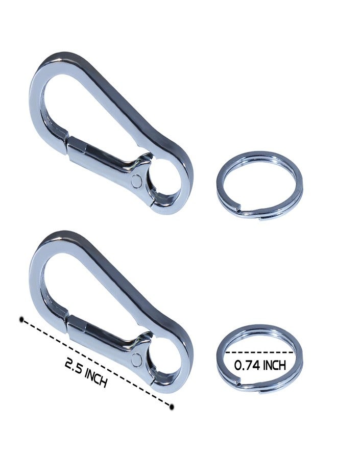 Consio 2-Pack Pet Tag Clips, Stainless Steel Dog Tag Quick Clips, Perfect for Dogs/Cats for Collar and Harness - Image 3