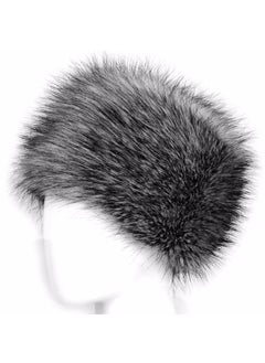 Generic Winter Fox Fur Imitation Hat White faux fox fur 