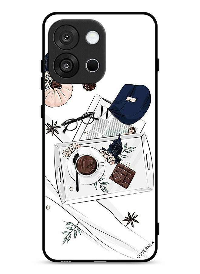 Covernex OnePlus 13T Protective Case Cover Coffee Chocolate Art - Image 1