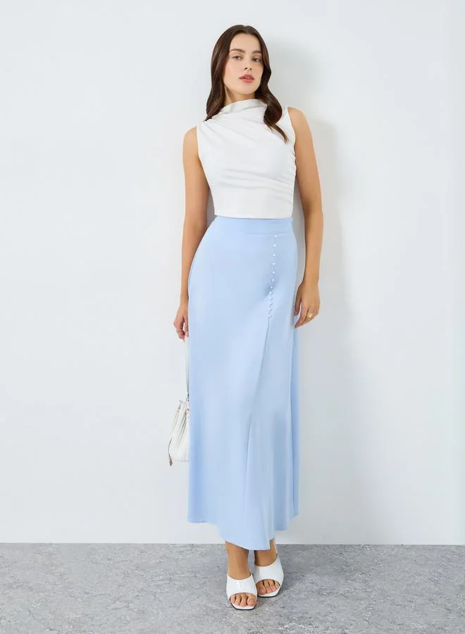 ستايلي تنورة طويلة بحافة واسعة