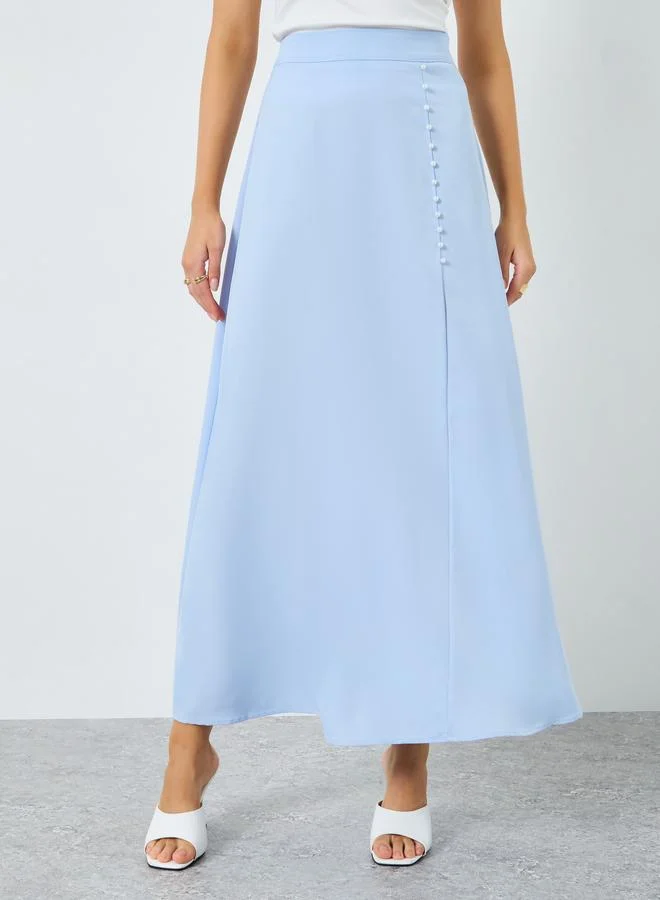 ستايلي تنورة طويلة بحافة واسعة