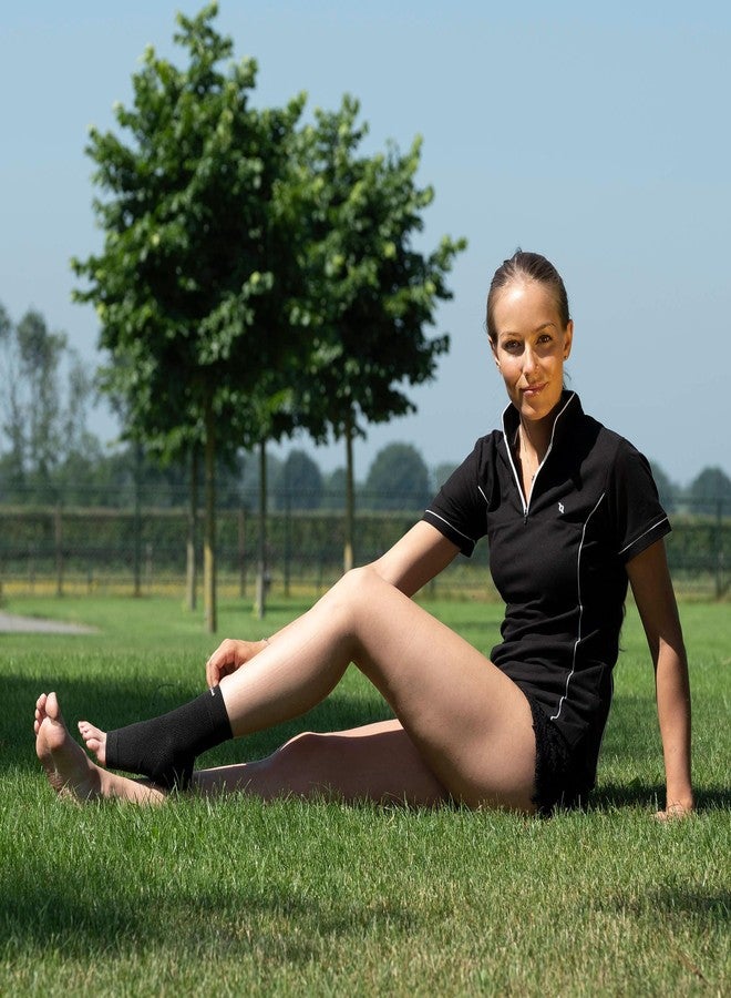 Back on Track Physio Ankle Brace 4-Way Stretch 1407 with Welltex Technology, Black, Small - Image 5