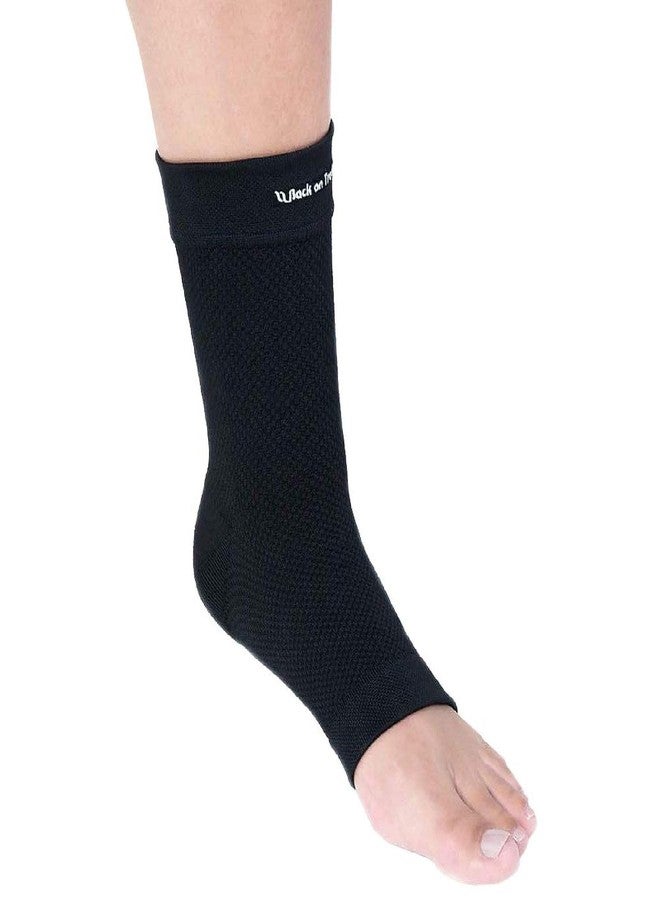 Back on Track Physio Ankle Brace 4-Way Stretch 1407 with Welltex Technology, Black, Small - Image 3