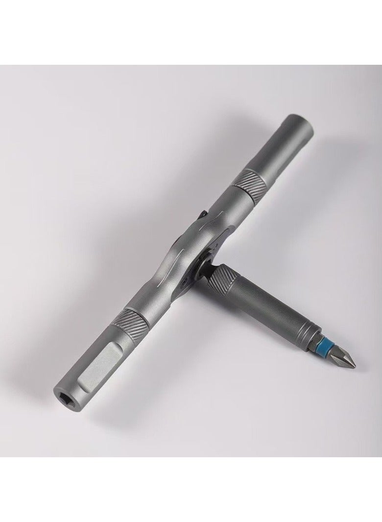 عام مجموعة مفكات راتشيت متعددة الوظائف 24 في 1، مصنوعة من فولاذ عالي الصلابة، تجمع بين المفك والمفتاح، أداة منزلية متعددة الاستخدامات. - Image 2